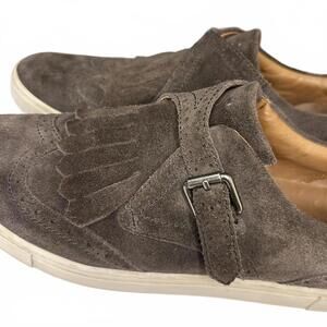 Frye Gemma Kiltie Suede - Taupe women’s size 9.5 medium